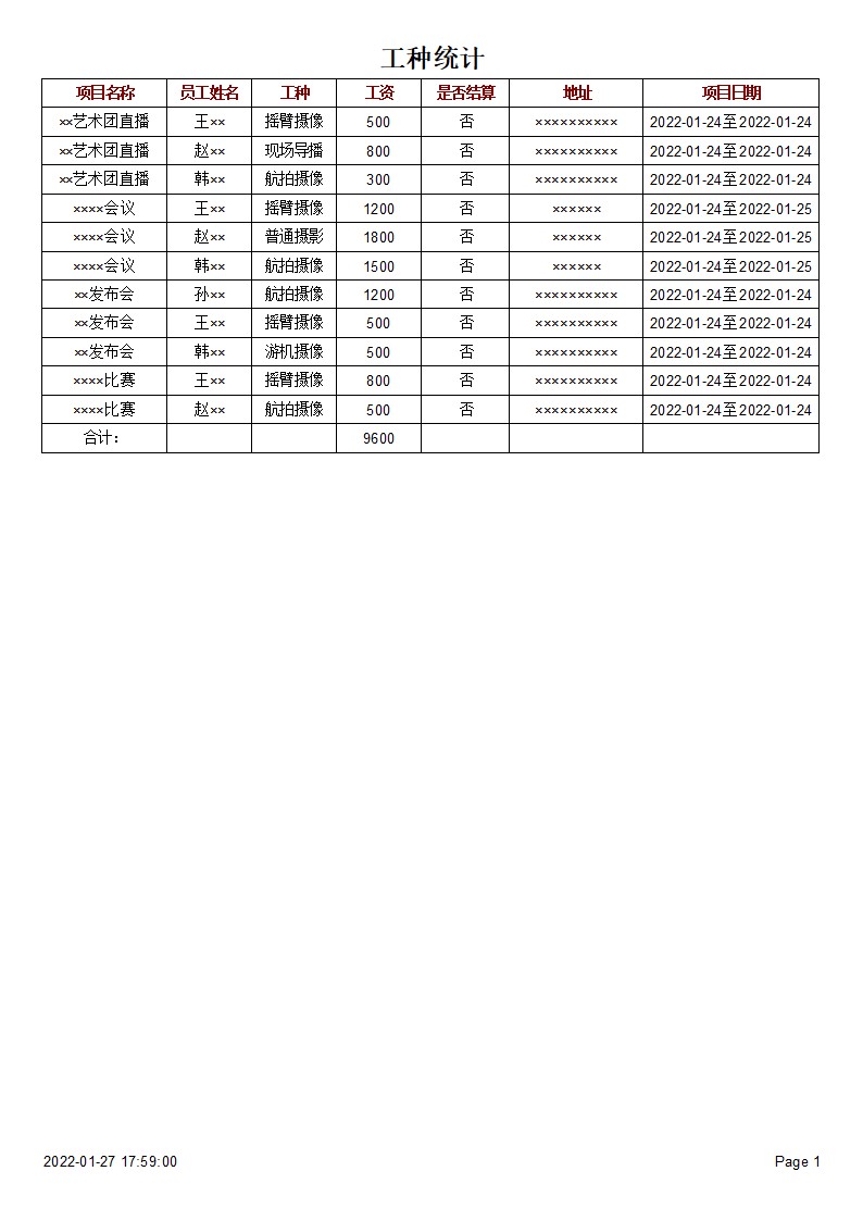 传媒项目管理系统