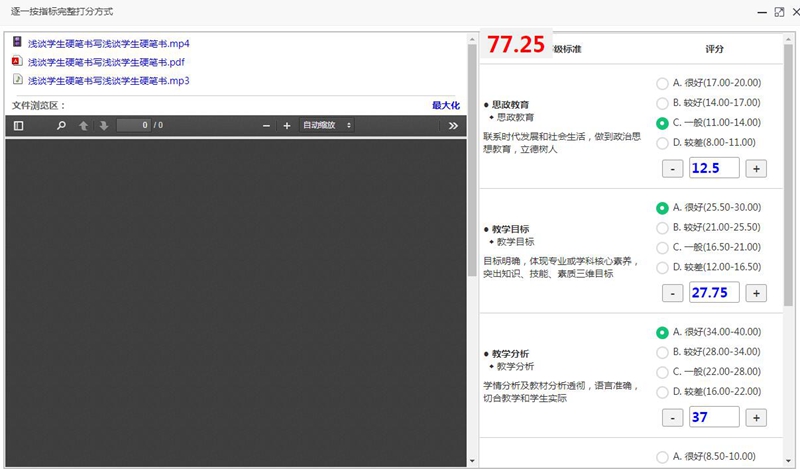 通用项目评审系统截图