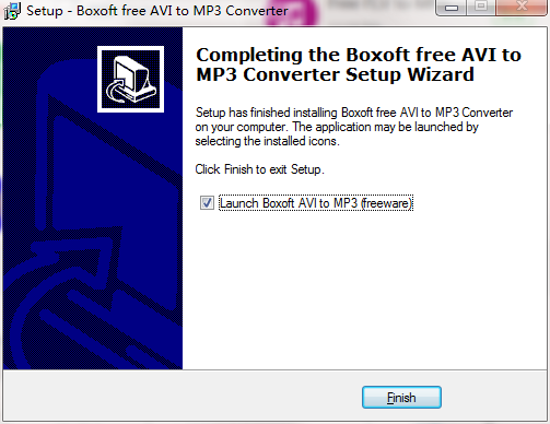 Boxoft free AVI to MP3 Converter截图