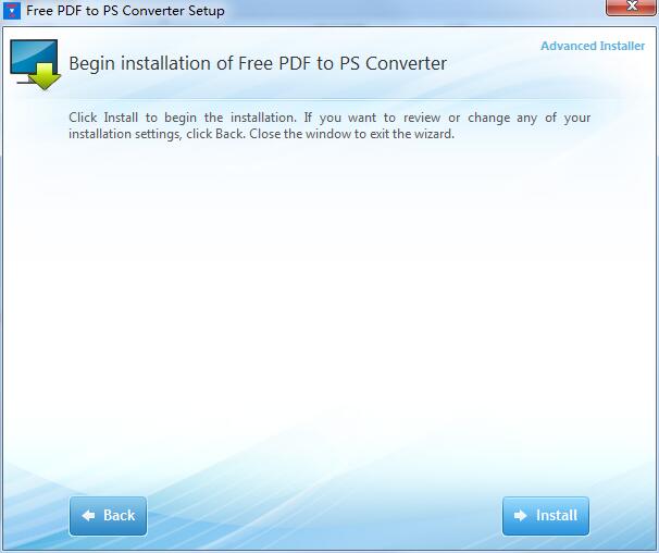 Free PDF to PS Converter截图