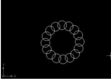 用CAD绘制环环相扣的彩环