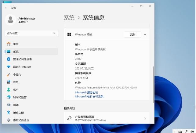 Windows 11 22H2 64位 中文家庭版,Windows 11 22H2 64位 中文家庭版最新下载
