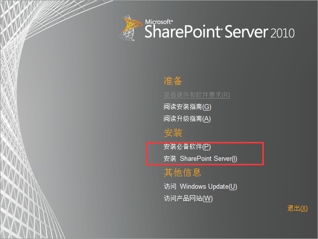 sharepoint server 2010截图