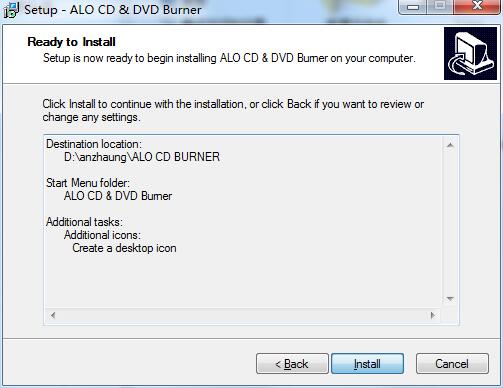 ALO CD & DVD Burner截图