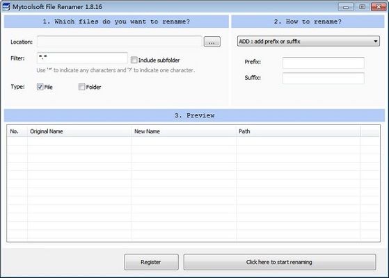 Mytoolsoft File Renamer