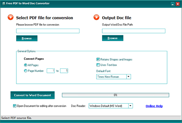 PDF to Word Doc Converter