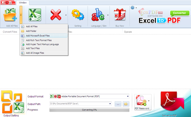 FoxPDF Excel to PDF Converter截圖