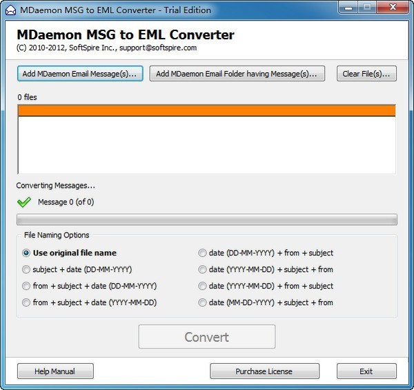 MDaemon MSG to EML Converter