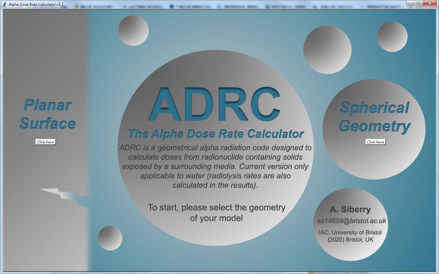 Alpha Dose Rate Calculator