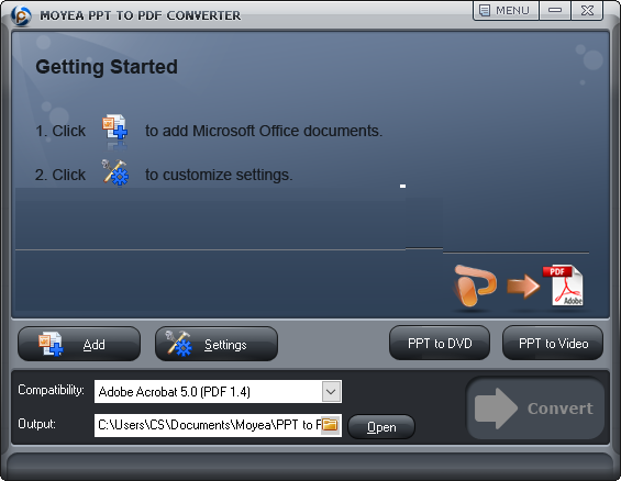 Moyea PPT to PDF Converter