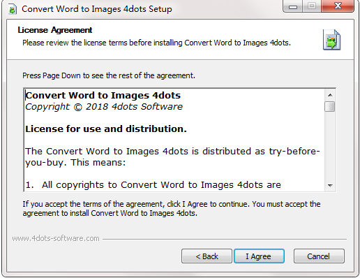 Convert Word to Images 4dots截圖