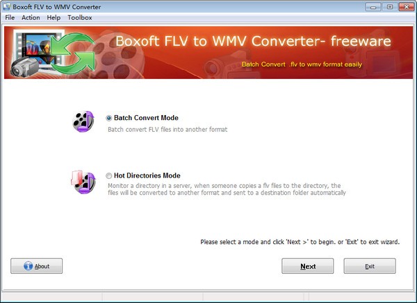 Boxoft FLV to WMV Converter
