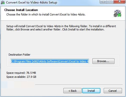 Convert Excel to Video 4dots截圖