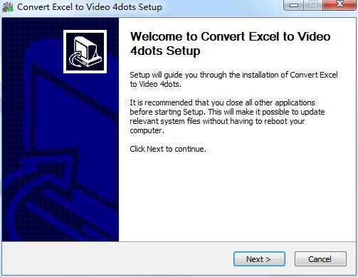 Convert Excel to Video 4dots截圖