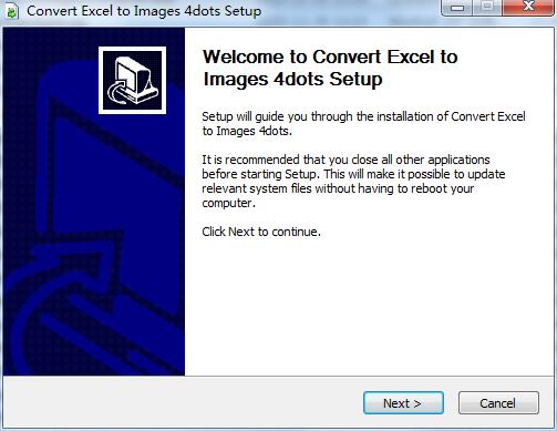 Convert Excel to Images 4dots截圖