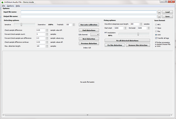 UnDistort Audio File截圖