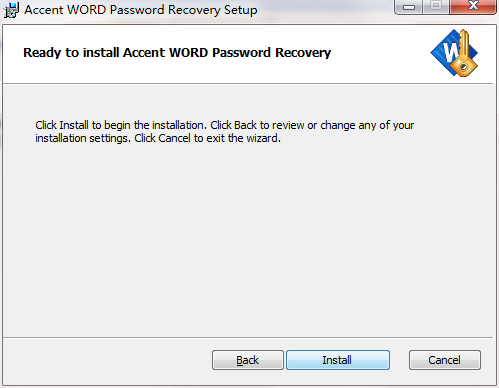 Accent WORD Password Recovery截图