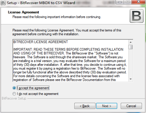 BitRecover MBOX to CSV Wizard截图