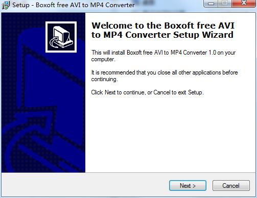 Boxoft free AVI to MP4 Converter截图
