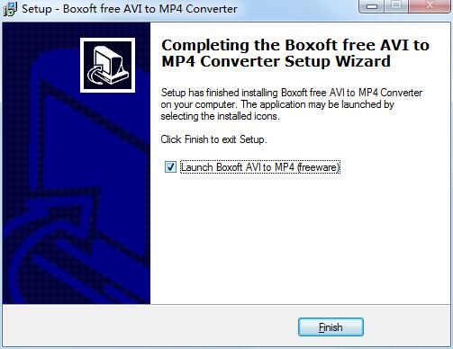 Boxoft free AVI to MP4 Converter截图