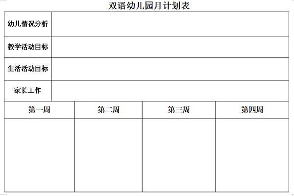 月工作计划范文大全