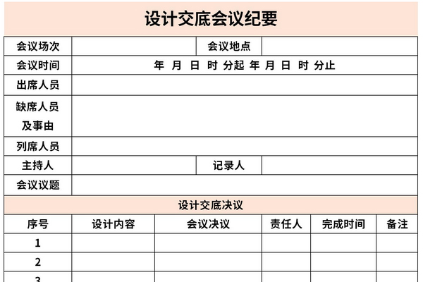 设计交底会议纪要