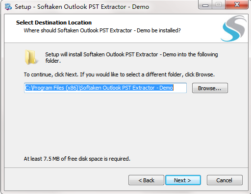 Softaken Outlook PST Extractor截图