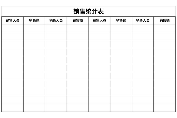 最新销售数据统计表