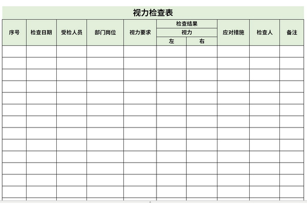 視力檢查表