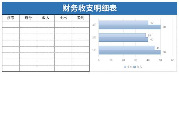 财务收支明细表