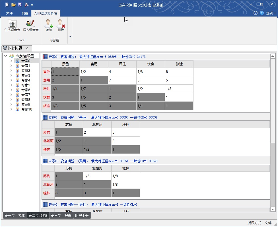迈实ahp层次分析法软件
