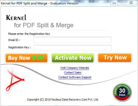 kernel for PDF split and Merge