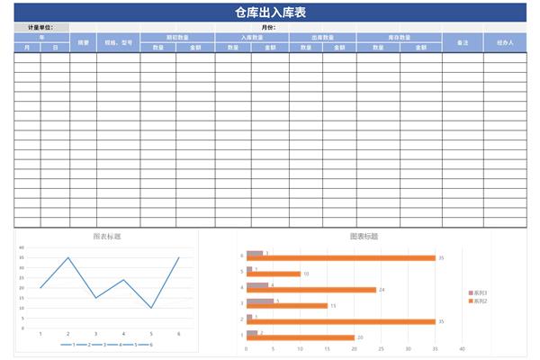 仓库入库出库登记表