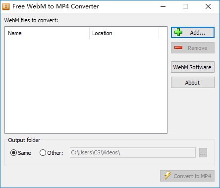 WebM转MP4转换器
