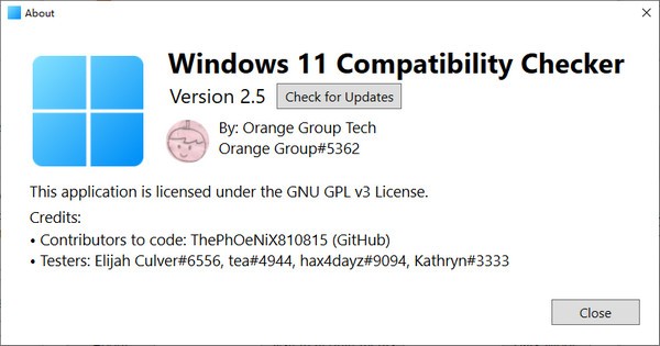 Windows 11 Compatibility Checker(win11升级检测工具)截图