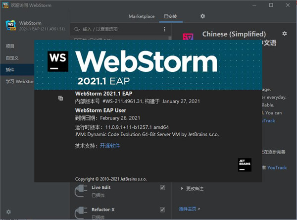 WebStorm截图