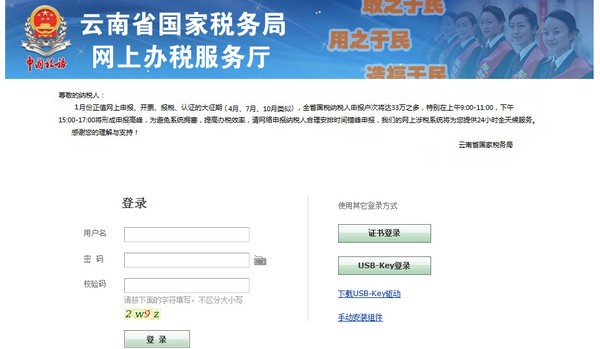 云南国税网上申报大厅