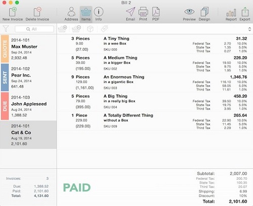 Bill For Mac