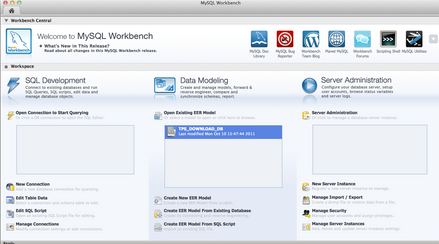 mysql workbench mac截图