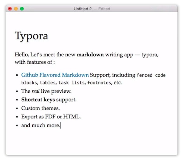 Typora for Mac截图
