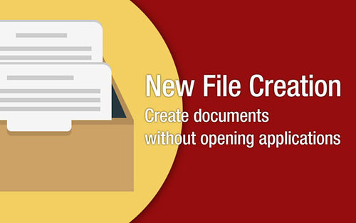 New File Creation Mac