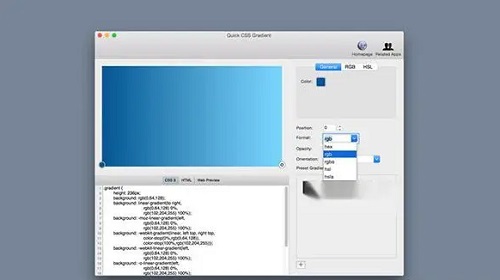 Quick CSS Gradient for Mac