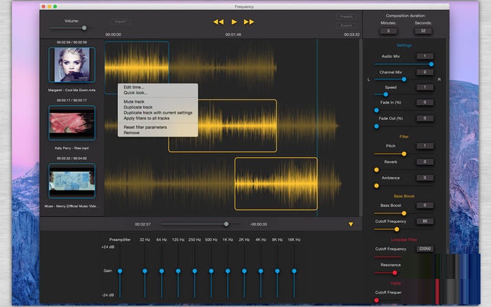 Frequency for mac