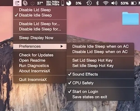 InsomniaX for Mac