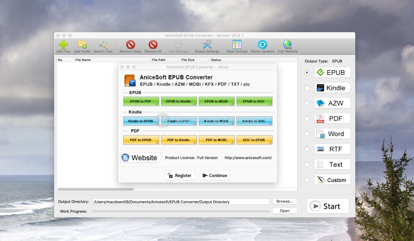 AniceSoft EPUB Converter Mac