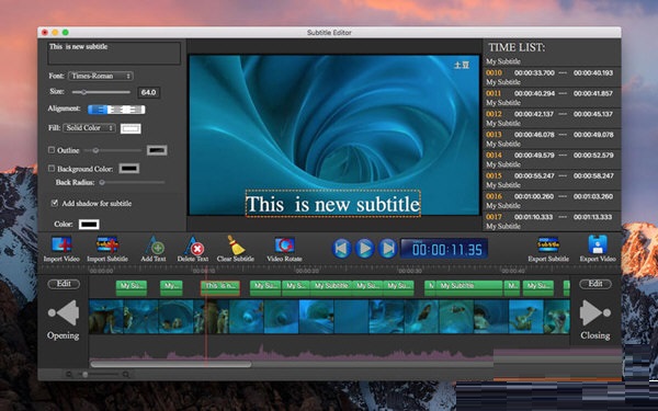 Subtitle Edit Pro Mac截图