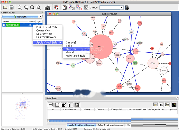 Cytoscape for mac截图