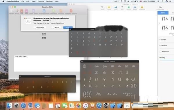 Equation Editor Mac