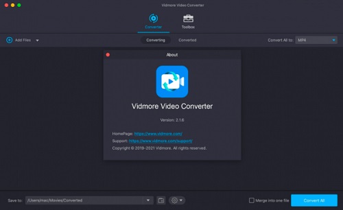 Vidmore Video Converter for Mac