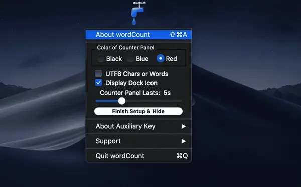 wordCount MAC